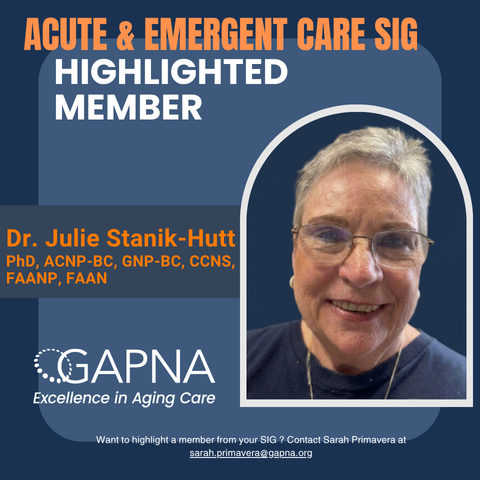 Highlighted member, Dr. Julie Stanik-Hutt