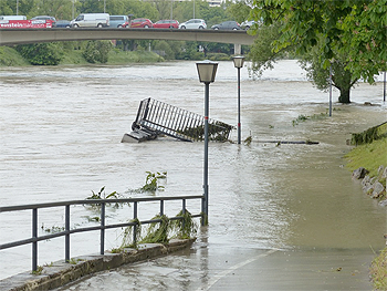 Flooded area